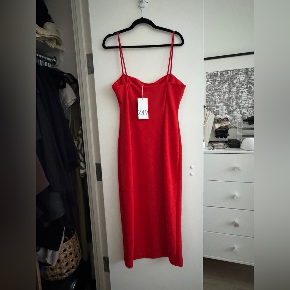 Zara Midi Dress | Size L | NWT - Picture 2 of 2